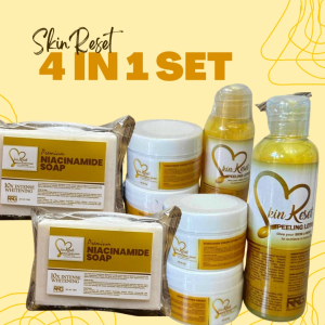 SkinReset 4 In 1 Set 50ml/100ml(Peeling lotion+10gSBC+10gMMC+Niacinamide Soap)