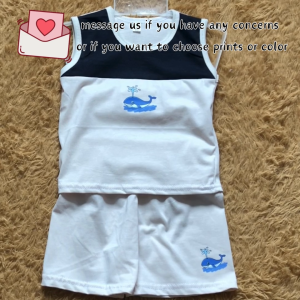 Combi Terno sando shorts for boys kids