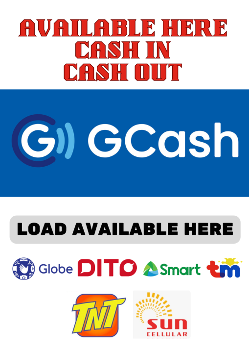 Gcash Signage Laminated Waterproof Lazada Ph