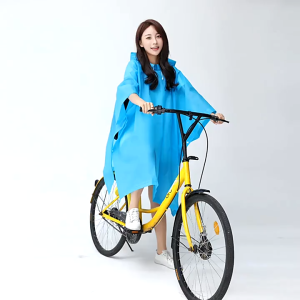Poncho Raincoat: Adult Hooded Raincoat & Bicycle Poncho for Men & Women