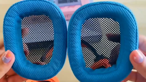 Earcup Foam Earpad Hitam Merah Biru Logitech G35 G230 G231 G320 G321 G331 G332 G430 G431 F450 G930