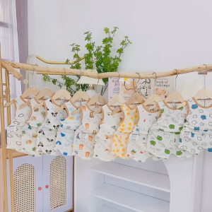 Bộ Ba Lỗ Thun Tăm Bộ Sát Nách Thun Tăm In Kín Dễ Thương Cho Bé Trai Và Bé Gái Cổ Phối Viền 5-18kg [009]