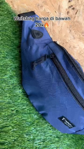 Tapaxco Tas Pinggang Pria Oval Waistbag Casual Brand Kanvas