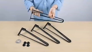 Modern wrought iron table leg bracket simple metal wrought iron table leg office table leg