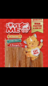 LOVEME ขนมแมวเส้น 3 มิล สำหรับน้องแมว 35g ซื้อ 3 ชิ้นในราคา 100 บาท