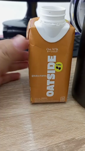 Oatside Coffee Oat Latte Pocket Packs Oat Milk 12 Packs x 200mL Non-Dairy Milk For Coffee