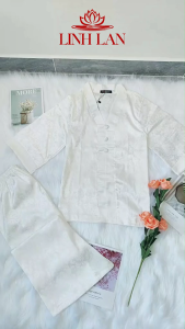 Đồ Lam Đi Chùa Bà Lai Lụa Gấm Viền Trơn Đồ Bà Ba Cách Tân Pháp PhụcĐi Chùa Nút Bọc Tay Lửng Quần Gấm