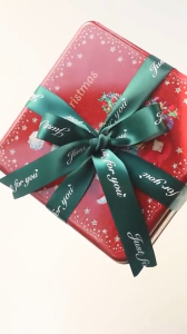 2.5cm 30M JUST FOR YOU Ribbon Reben Riben Gift Satin Flower Bouquet Roll Birthday Bunga Hadiah Hantaran Cake 礼品包装丝带