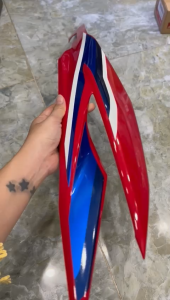 Ốp hông dưới  đỏ tem Trắng Xanh Dương HRC xe Winner X đời 2018 2019 2020 2021 và Giá là 1 cái nhé.