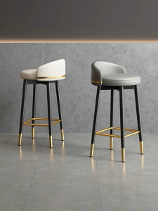 Bar Stool High Stool Modern Minimalist High Stool Bar Counter a High Stool Home Backrest High Leg Chair Bar Stool Chair