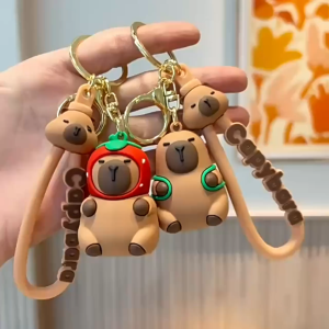 Gantungan Kunci Capybara Ganci Motor Mobil Keychain Tas Sekolah Unik Karakter Capybara
