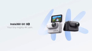 Insta360 GO 3S (128GB) 4K Tiny Waterproof Action Camera Hands-Free POV Video Capture Perfect for Travel Sports and Daily Vlogging