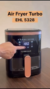[PROMO NEW ARRIVAL] Turbo Digital Air Fryer EHL5328 Low Watt Penggoreng Tanpa Minyak Hanya 550 Watt Original