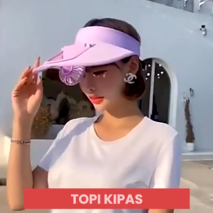 Topi Kipas Angin USB Portable Mini Fan Hat Topi Anti Panas Outdoor Topi Pantai Fashion Traveling 202-57