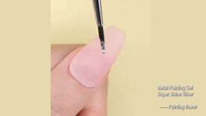 Superbright Metallic Painting Gel Nail Art Metallic Painting Gel Rose Gold Silver 3D Flower Drawing Soak Off Color Gel Polish DIY Varnish Nail Art Tool