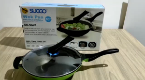 WOK PAN SUGGO 30 CM TUTUP KACA DWG30