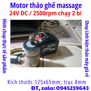 056 - Motor 24v DC tháo ghế massage máy photo siêu khỏe