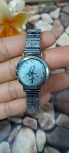 Đồng hồ nữ agin h dây chun second hand si nhật- đã qua sử dụng