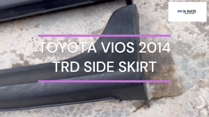 【Ready Stock】TOYOTA VIOS 2014 TRD SIDE SKIRT 2014 2015 2016 2017 2018 MATERIAL PU PUR