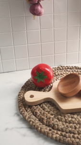 Mangkuk Sambal Kayu Kecil/Mangkok Sambel/Mangkuk Masker/Tempat Saos Kecap/Property Foto Konten Wooden Craft Bowl
