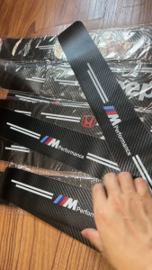 AM-75 Stiker Anti Gores untuk Pelindung Injakan Kaki Pintu Mobil Sill Plate Protect Stiker Carbon