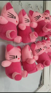 BONEKA gantungan kaca mobil 12 pcs karakter Hello kitty putih cantik lucu