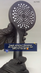 Alfiro F3 BK Hand shower Chrome High Quality 3 Fungsi