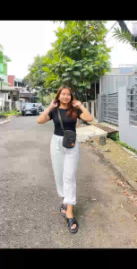 Tas Selempang Pria Wanita Tapaxco Esyana Slingbag Casual Local Brand Korduroi Free 2 Pin Random