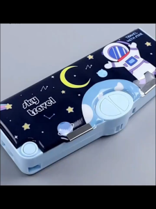 [ TBE SCHOOL STATIONERY ] Kotak Alat Tulis / Kotak Pensil Pola Kartun Rautan Kapasitas / Tempat Pensil Dua Lapis Bahan Plastik Multifungsi Untuk Anak Laki-Laki / Perempuan