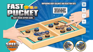 01005 Bộ Cờ Búng Xuyên Lỗ Bằng Gỗ Kích Thước 38cm - Board Game Funny Pucket ( Cross Fire )