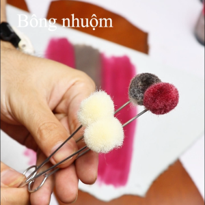 Bông nhuộm đồ da thủ công - Bộ dụng cụ làm ví da - Da Thuộc Sài Gòn