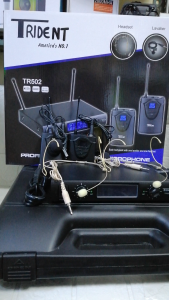 Trident Lapel Mic Tr 502 the Original Wireless Lapel Microphone / skin tone wireless Microphone