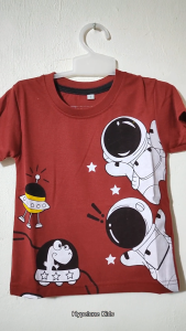Baju Kaos Distro Anak Laki-laki Karakter Astronot Keren Import 1 - 10 Tahun - Hypelane