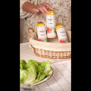 น้ำสลัด คิวพี รสซีซาร์ ขนาด 1ลิตร ไม่ใส่ผงชูรส มีฮาลาล