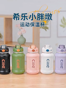 Cille 500ml/620ml/650ml/950ml Sport Leisure Stainless Steel Vacuum Flask Thermoses Water Bottle [Double Wall]