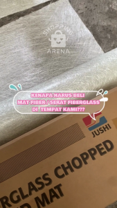 MAT JUSHI FIBER RESIN 20 X 100 CM Serat Fiberglass Chopped Strand Mat Kain Fiberglass Serat Kaca Prakarya Kerajinan Craft Crafting Art Seni Kesenian Kertakes High Quality Peralatan Alat Perlengkapan Home Stuff Lengkap Shopping Arena Malang Jawa Timur