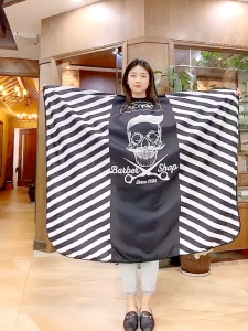 Sarung Kain Kip Kep Potong Rambut Motif Kain Barber Apron Barbershop Salon Barbershop Kain Pangkas Rambut