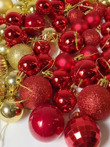 Christmas Tree Decoration 6cm Plastic Electroplated Ball Hanging Pendant 12pcs Colored Round Ball Xmas Tree Home Party Supplies