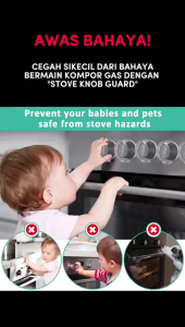 Alat Penutup Knop Kompor Gas / Pelindung penutup Cover Knop Pengaman Kompor Gas