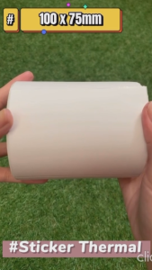 Klik-Beli Label Barcode 78x100 mm Isi 300 Pcs per Roll / Sticker Thermal Resi 78 x 100 MM / Kertas Sticker Direct Thermal