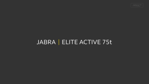 Jabra Elite 75T Pro True Wireless Bluetooth Earphones Noise Isolating Bluetooth Headphones Built-in Microphone Call Waterproof Sports Earbuds