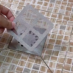 Stiker 10pcs Penutup Pembuangan Saluran Air Sticker Penutup Lubang Nyamuk Hair Catcher Jaring Rambut  Tempelan Kawat Saringan Wastafel kamar Mandi Dapur Anti Kecoa Drainase Anti Bau HHG