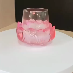 แก้วน้ำถวายพระ สำหรับหิ้งพระ เซตแก้วถวายน้ำหิ้งพระ ฐาน+แก้ว รุ่น 3792+3655