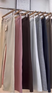 Acasey กางเกงขายาวผู้หญิง #1030 ขาม้า เอวจั้มพ์ ป้ายKeltis