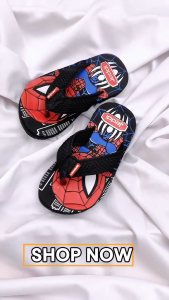 JEDDI [SPIDERMAN] Sandal Superhero/ Sandal Japit Anak Cowok Kartun/ Sandal Jepit Anak Laki-laki/ Sendal Anak Japit