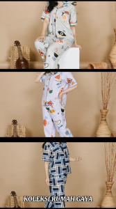 Nyenyak Piyama Wanita Katun Micro & Motif Karakter