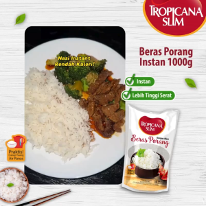 Twin Pack : Tropicana Slim Beras Porang Instan 1000g - Konjac Shirataki Rice