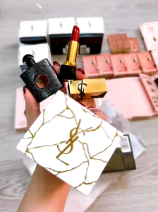 Set 2 Món Nước hoa YSL Black Opium + Son YSL Rouge Muse