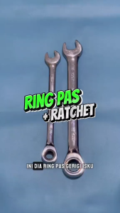 ISKU Kunci Ring Pas 8mm Combination Spanner Wrench Bahan Cr-v Kunci Pas Mirror kunci ring