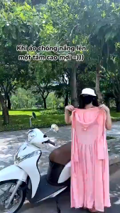 Áo Chống Nắng Váy Chống Nắng Toàn Thân Có Mũ Che Mặt From Rộng Chất Vải Thun Lạnh Chống Tia Uv MAI18STORE